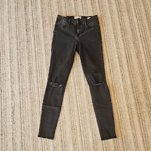 Frame Denim Women's Charcoal Skinny Jeans